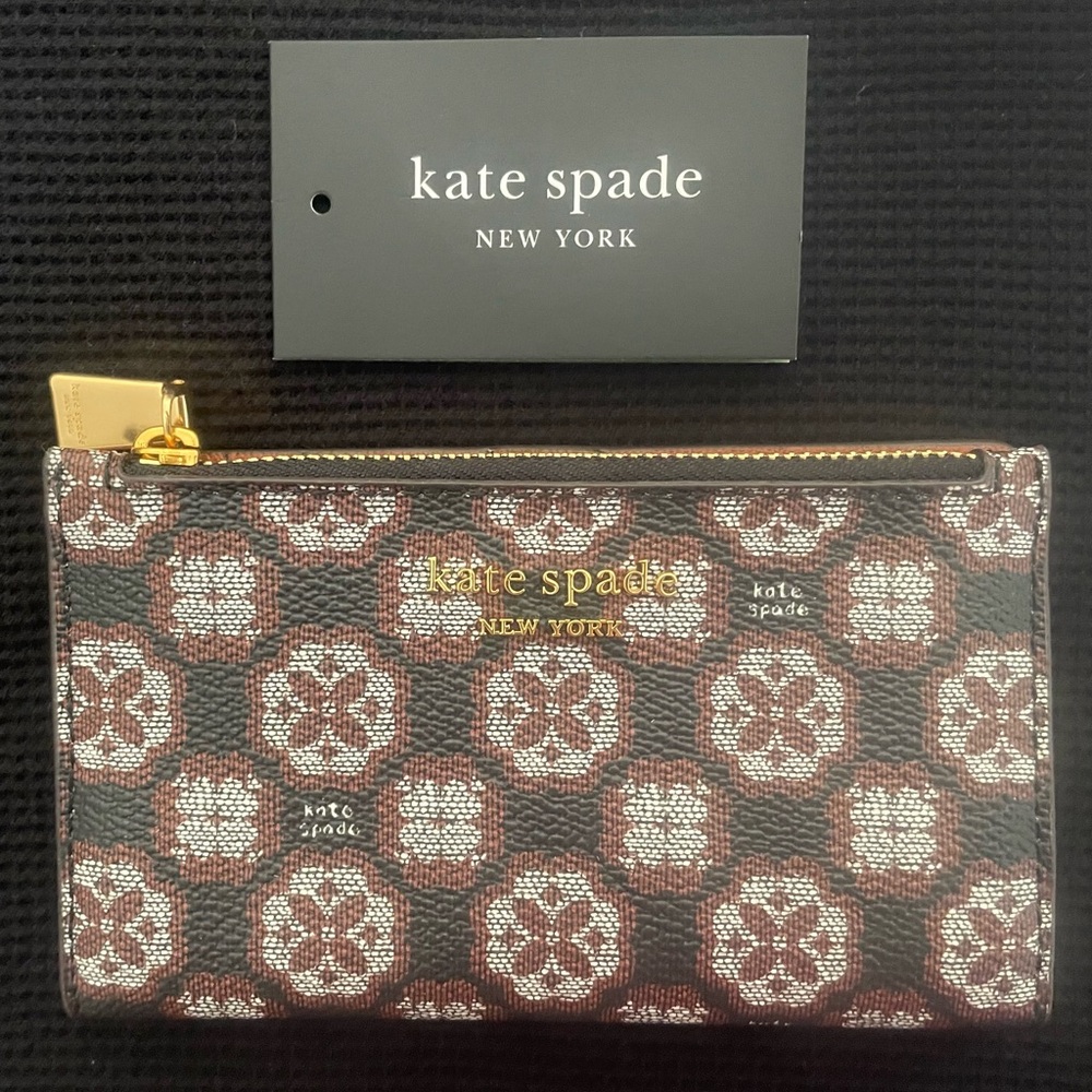 Kate Spade Mini Wallet and Card Holder with Gold Accents NWT